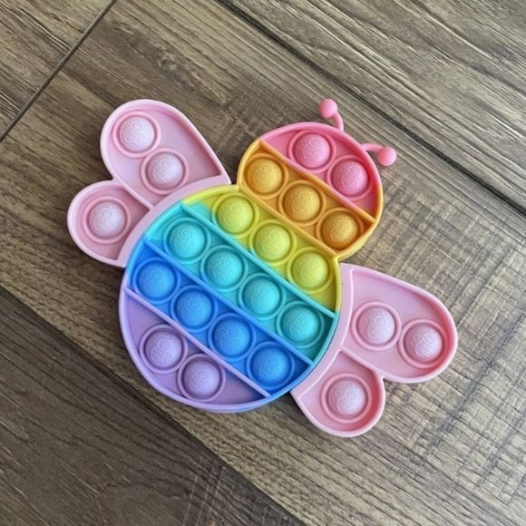 NEW PASTEL BUMBLEBEE POPIT SENSORY TOY - Picture 1 of 2